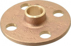 NIBCO - 3/4" Pipe, 3-7/8" OD, Cast Copper Companion Pipe Flange - 125 psi, C End Connection, 2-3/4" Across Bolt Hole Centers - Benchmark Tooling