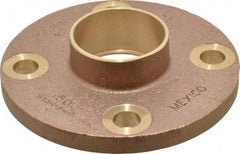 NIBCO - 2-1/2" Pipe, 7" OD, Cast Copper Companion Pipe Flange - 150 psi, C End Connection, 5-1/2" Across Bolt Hole Centers - Benchmark Tooling