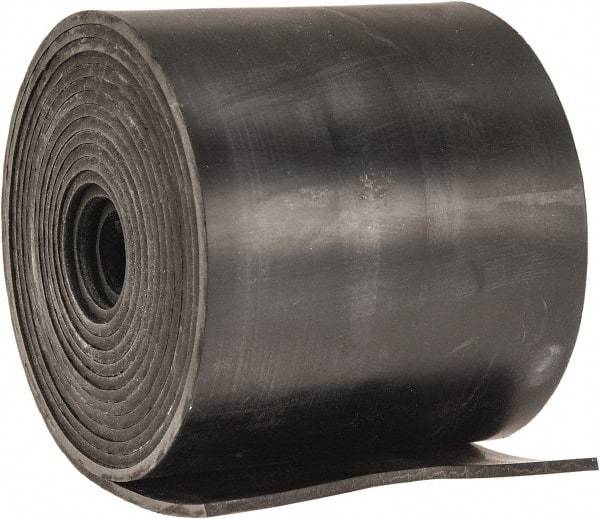 Made in USA - 1/16" Thick x 2" Wide x 60" Long, Plain Backed Neoprene Rubber Strip - Stock Length, 60 Shore A Durometer, 2,500 psi Tensile Strength, -40 to 225°F, Black - Benchmark Tooling