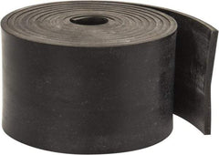 Made in USA - 1/8" Thick x 2" Wide x 60" Long, Plain Backed Neoprene Rubber Strip - Stock Length, 60 Shore A Durometer, 2,500 psi Tensile Strength, -40 to 225°F, Black - Benchmark Tooling