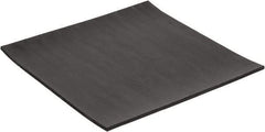 Made in USA - 12" Long, 12" Wide, 1/4" Thick, Neoprene Rubber Foam Sheet - 50 to 60 Durometer, Black, -40 to 225°F, 2,500 psi Tensile Strength, Plain Backing, Stock Length - Benchmark Tooling