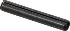 Value Collection - 5/32" Diam x 1" Long Slotted Spring Pin - Grade 1070-1090 Alloy Steel, Black Oxide Finish - Benchmark Tooling