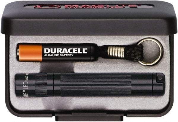Mag-Lite - Clear LED Bulb, 47 Lumens, Mini Flashlight - Black Aluminum Body, 1 AAA Alkaline Battery Included - Benchmark Tooling