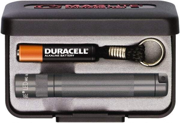 Mag-Lite - Clear LED Bulb, 47 Lumens, Mini Flashlight - Gray Aluminum Body, 1 AAA Alkaline Battery Included - Benchmark Tooling