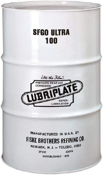 Lubriplate - 55 Gal Drum, ISO 100, SAE 40, Air Compressor Oil - 7°F to 385°, 556 Viscosity (SUS) at 100°F, 77 Viscosity (SUS) at 210°F - Benchmark Tooling