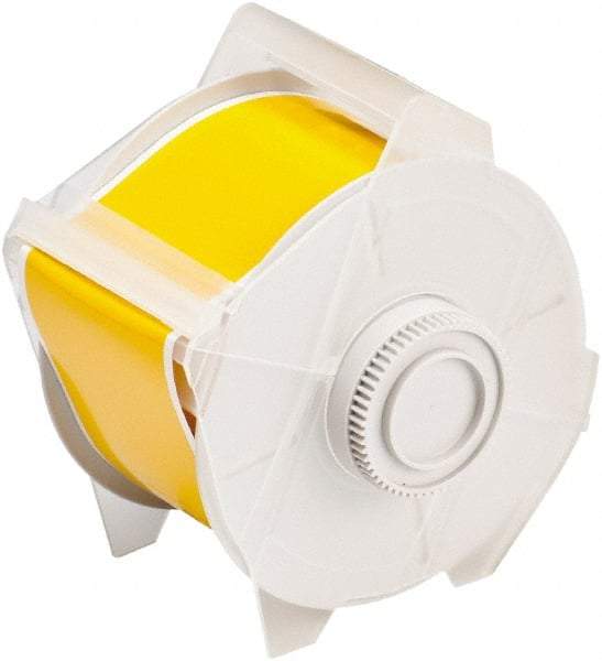 Brady - 2-1/4" Wide x 1,200" Long, Yellow Vinyl Tape - For Globalmark Industrial Labeling System - Benchmark Tooling