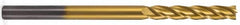 Atrax - 1", 3" LOC, 1" Shank Diam, 6" OAL, 4 Flute, Solid Carbide Square End Mill - Single End, TiN Finish, Spiral Flute, 30° Helix, Centercutting, Right Hand Cut, Right Hand Flute - Benchmark Tooling