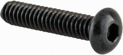 Value Collection - #3-48 UNC Hex Socket Drive, Button Screw - Alloy Steel, Black Oxide Finish, Fully Threaded, 1/2" Length Under Head - Benchmark Tooling