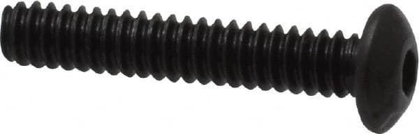 Value Collection - #4-40 UNC Hex Socket Drive, Button Screw - Alloy Steel, Black Oxide Finish, Fully Threaded, 5/8" Length Under Head - Benchmark Tooling