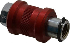 Legris - 1/4" Pipe, FNPT x FNPT, Nickel Plated Brass Standard Slide Valve - 230 Max psi, Anodized Aluminum Sleeve - Benchmark Tooling