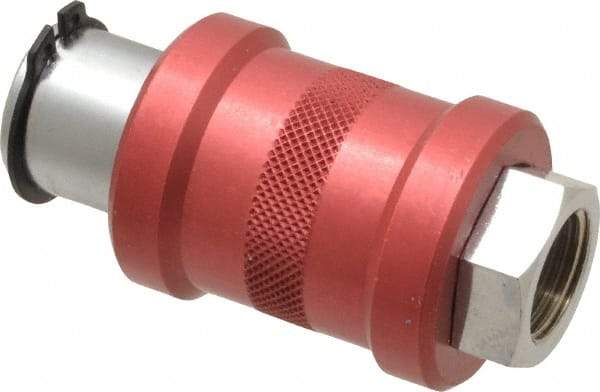 Legris - 3/8" Pipe, FNPT x FNPT, Nickel Plated Brass Standard Slide Valve - 230 Max psi, Anodized Aluminum Sleeve - Benchmark Tooling