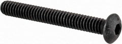 Value Collection - #5-40 UNC Hex Socket Drive, Button Screw - Alloy Steel, Black Oxide Finish, Fully Threaded, 1" Length Under Head - Benchmark Tooling