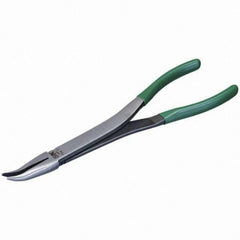 SK - Bent Nose Pliers - 11" W/CUSHION GRIP XLONG NEEDLE NOSE PLIER - Benchmark Tooling