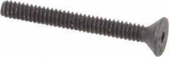 Value Collection - #4-40 UNC Hex Socket Drive, 82° Flat Screw - Alloy Steel, Black Oxide Finish, Fully Threaded, 1" OAL - Benchmark Tooling