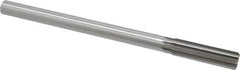 Made in USA - 0.627" High Speed Steel 8 Flute Chucking Reamer - Straight Flute, 0.5615" Straight Shank, 2-1/4" Flute Length, 9" OAL - Benchmark Tooling