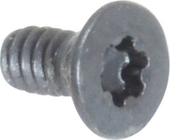 Camcar - #4-40 UNC Torx Plus Drive, 82° Flat Screw - Alloy Steel, Black Oxide Finish, Fully Threaded, 1/4" OAL - Benchmark Tooling