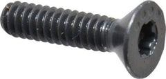 Camcar - #4-40 UNC Torx Plus Drive, 82° Flat Screw - Alloy Steel, Black Oxide Finish, Fully Threaded, 1/2" OAL - Benchmark Tooling