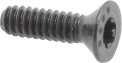 Camcar - #6-32 UNC Torx Plus Drive, 82° Flat Screw - Alloy Steel, Black Oxide Finish, Fully Threaded, 1/2" OAL - Benchmark Tooling