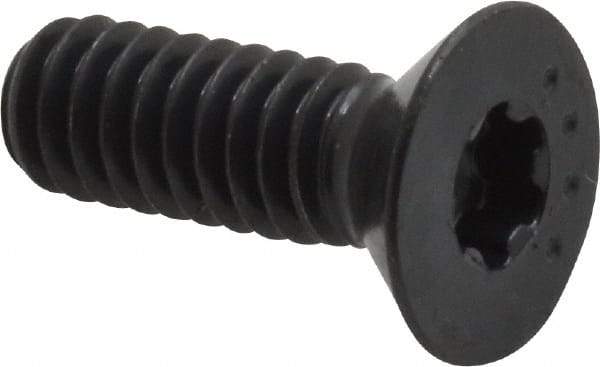 Camcar - 1/4-20 UNC Torx Plus Drive, 82° Flat Screw - Alloy Steel, Black Oxide Finish, Fully Threaded, 3/4" OAL - Benchmark Tooling