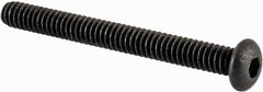Value Collection - #3-48 UNC Hex Socket Drive, Button Screw - Alloy Steel, Black Oxide Finish, Fully Threaded, 1" Length Under Head - Benchmark Tooling
