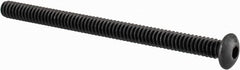 Value Collection - #6-32 UNC Hex Socket Drive, Button Screw - Alloy Steel, Black Oxide Finish, Fully Threaded, 2" Length Under Head - Benchmark Tooling