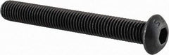 Value Collection - 1/4-28 UNF Hex Socket Drive, Button Screw - Alloy Steel, Black Oxide Finish, Fully Threaded, 2" Length Under Head - Benchmark Tooling