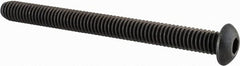 Value Collection - 5/16-18 UNC Hex Socket Drive, Button Screw - Alloy Steel, Black Oxide Finish, Fully Threaded, 3-1/2" Length Under Head - Benchmark Tooling