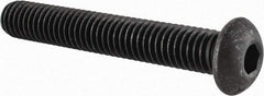 Value Collection - 3/8-16 UNC Hex Socket Drive, Button Screw - Alloy Steel, Black Oxide Finish, Fully Threaded, 2-1/2" Length Under Head - Benchmark Tooling