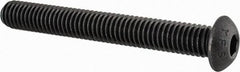 Value Collection - 3/8-16 UNC Hex Socket Drive, Button Screw - Alloy Steel, Black Oxide Finish, Fully Threaded, 3" Length Under Head - Benchmark Tooling