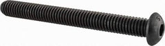 Value Collection - 3/8-16 UNC Hex Socket Drive, Button Screw - Alloy Steel, Black Oxide Finish, Fully Threaded, 3-1/2" Length Under Head - Benchmark Tooling