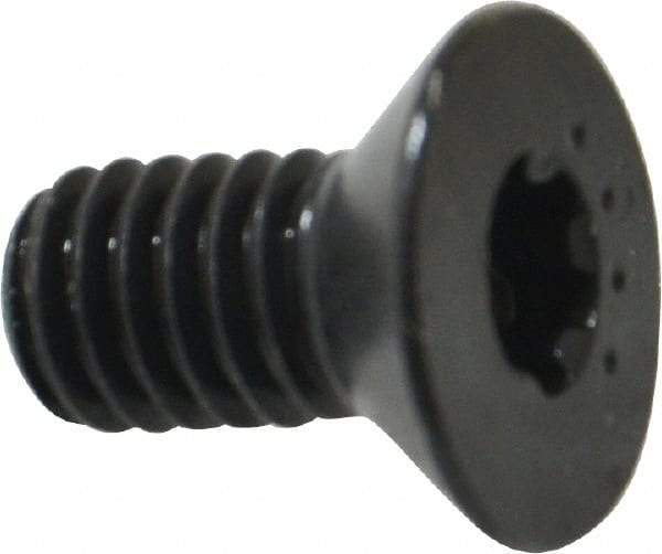 Camcar - 5/16-18 UNC Torx Plus Drive, 82° Flat Screw - Alloy Steel, Black Oxide Finish, Fully Threaded, 5/8" OAL - Benchmark Tooling