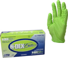 SHOWA - Size M, 4 mil, Food Grade, Powder Free Nitrile Disposable Gloves - Exact Industrial Supply