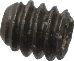Made in USA - #2-56 UNC, 3/32" Length Under Head, Cup Point Set Screw - Grade 8 Alloy Steel, 0.035" Key - Benchmark Tooling