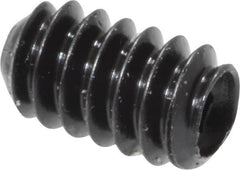Made in USA - #4-40 UNC, 3/16" Length Under Head, Cup Point Set Screw - Grade 8 Alloy Steel, 0.05" Key - Benchmark Tooling