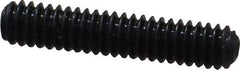 Made in USA - #5-40 UNC, 5/8" Length Under Head, Cup Point Set Screw - Grade 8 Alloy Steel, 1/16" Key - Benchmark Tooling