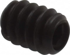 Made in USA - #6-32 UNC, 3/16" Length Under Head, Cup Point Set Screw - Grade 8 Alloy Steel, 1/16" Key - Benchmark Tooling