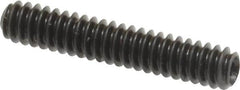 Made in USA - #6-32 UNC, 3/4" Length Under Head, Cup Point Set Screw - Grade 8 Alloy Steel, 1/16" Key - Benchmark Tooling