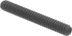 Made in USA - #6-32 UNC, 1" Length Under Head, Cup Point Set Screw - Grade 8 Alloy Steel, 1/16" Key - Benchmark Tooling