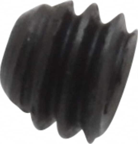 Made in USA - #8-32 UNC, 1/8" Length Under Head, Cup Point Set Screw - Grade 8 Alloy Steel, 5/64" Key - Benchmark Tooling