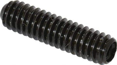 Made in USA - #8-32 UNC, 5/8" Length Under Head, Cup Point Set Screw - Grade 8 Alloy Steel, 5/64" Key - Benchmark Tooling
