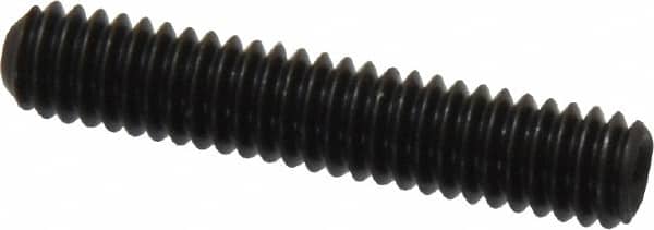 Made in USA - #8-32 UNC, 7/8" Length Under Head, Cup Point Set Screw - Grade 8 Alloy Steel, 5/64" Key - Benchmark Tooling