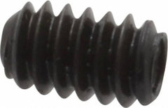 Made in USA - #10-24 UNC, 5/16" Length Under Head, Cup Point Set Screw - Grade 8 Alloy Steel, 3/32" Key - Benchmark Tooling