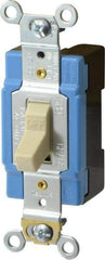 Cooper Wiring Devices - 1 Pole, 120 to 277 VAC, 15 Amp, Industrial Grade, Toggle, Wall and Dimmer Light Switch - 1.31 Inch Wide x 3.28 Inch High - Benchmark Tooling