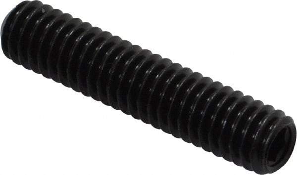 Made in USA - 5/16-18 UNC, 1-1/2" Length Under Head, Cup Point Set Screw - Grade 8 Alloy Steel, 5/32" Key - Benchmark Tooling