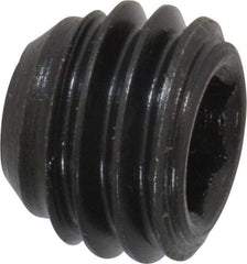 Made in USA - 1/2-13 UNC, 3/8" Length Under Head, Cup Point Set Screw - Grade 8 Alloy Steel, 1/4" Key - Benchmark Tooling