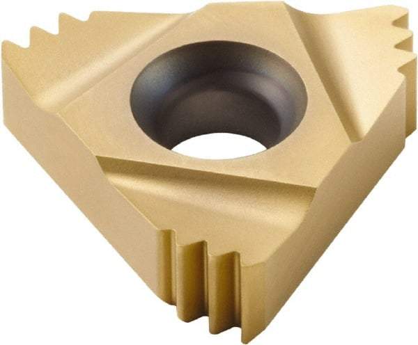 Seco - 16ER External Right Hand ISO Laydown Threading Insert - Grade CP500, TiAlN/TiN Coated Carbide, 9.53mm Inscribed Circle - Benchmark Tooling