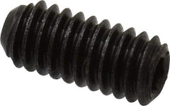 Made in USA - #4-48 UNF, 1/4" Length Under Head, Cup Point Set Screw - Grade 8 Alloy Steel, 0.05" Key - Benchmark Tooling