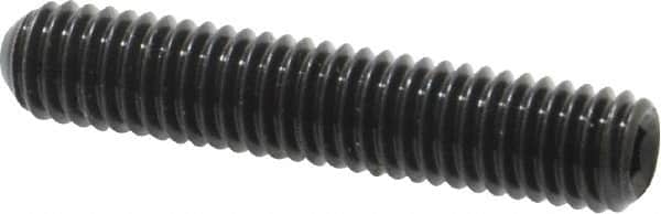 Made in USA - #10-32 UNF, 1" Length Under Head, Cup Point Set Screw - Grade 8 Alloy Steel, 3/32" Key - Benchmark Tooling