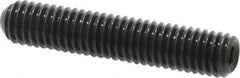 Made in USA - #10-32 UNF, 1" Length Under Head, Cup Point Set Screw - Grade 8 Alloy Steel, 3/32" Key - Benchmark Tooling