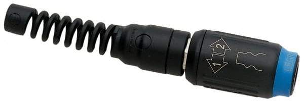 Legris - Industrial Pneumatic Hose Safety Coupler - Plastic/Brass, 3/8" Body Diam, 1/2" Hose ID - Benchmark Tooling